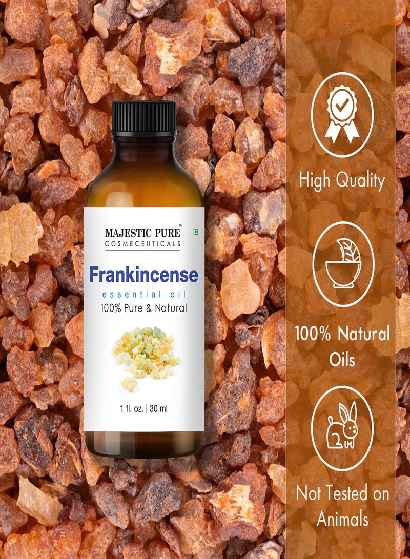 Majestic Pure زيت اللبان العطري، درجة ممتازة، نقي وطبيعي، للعلاج بالروائح، التدليك، الاستخدامات الموضعية والمنزلية، 1 أونصة سائلة - Image 1